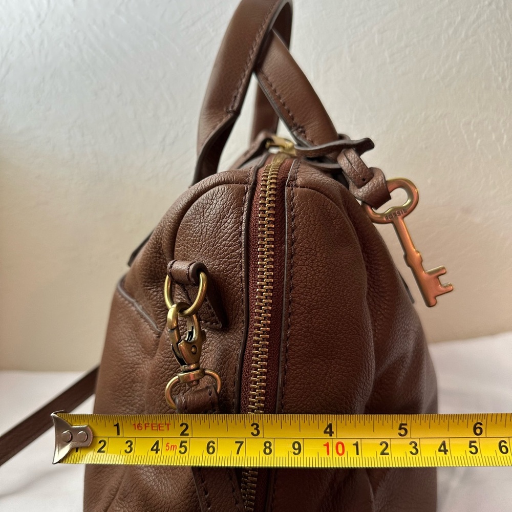 Fossil Small Crossbody Duffel Bag in Deep Brown - Picture 8 of 9